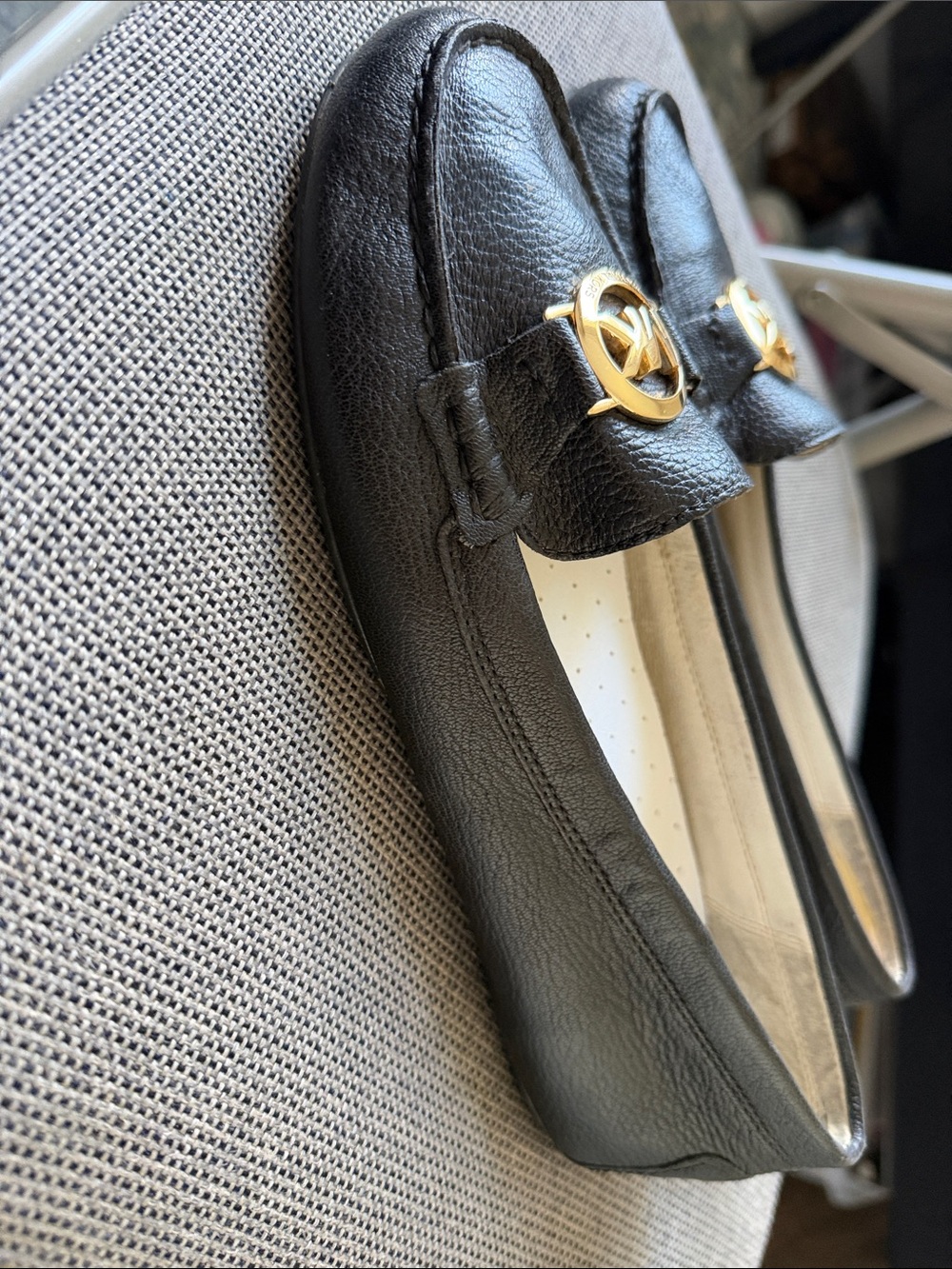 Michael Kors Black Leather Loafers – Size 8.5 - Picture 5 of 12